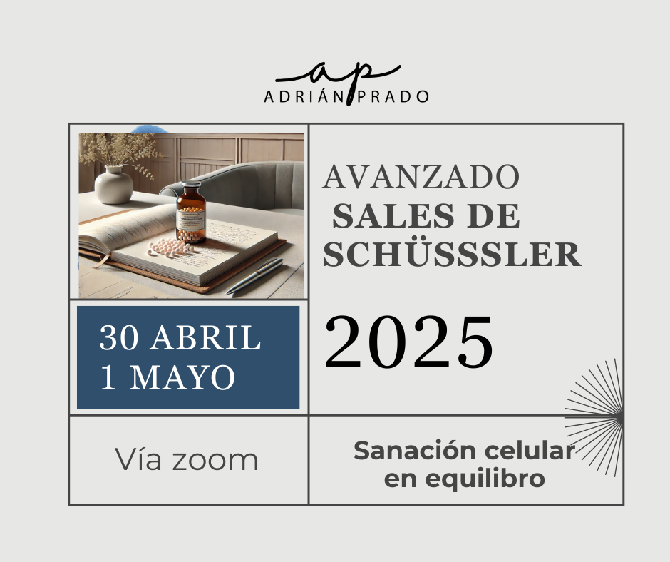 Curso Avanzado Sales de Schüssler Abril 2025 