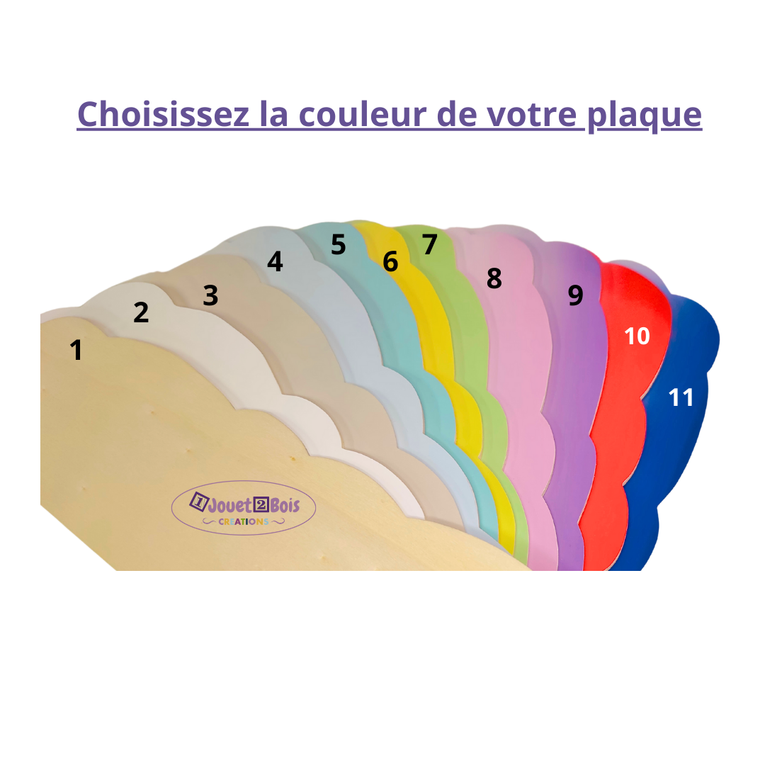 Porte-manteau avec Prénom en bois - 8 lettres