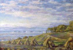 1961 • Moisson au bord de l'eau