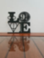 Sculpture LOVE, plateforme 9 3/4, décoration