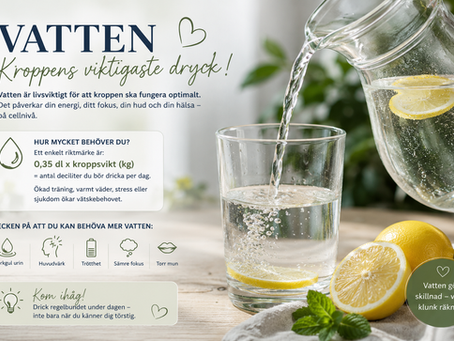 DEL 3: Vatten – hur mycket behöver vi egentligen och varför är det så viktigt?