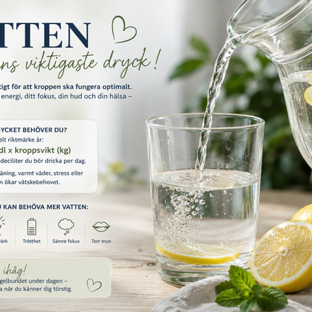 DEL 3: Vatten – hur mycket behöver vi egentligen och varför är det så viktigt?