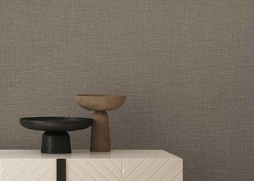 Sturdy, dense weave of performance fabrics in mushroom brown.