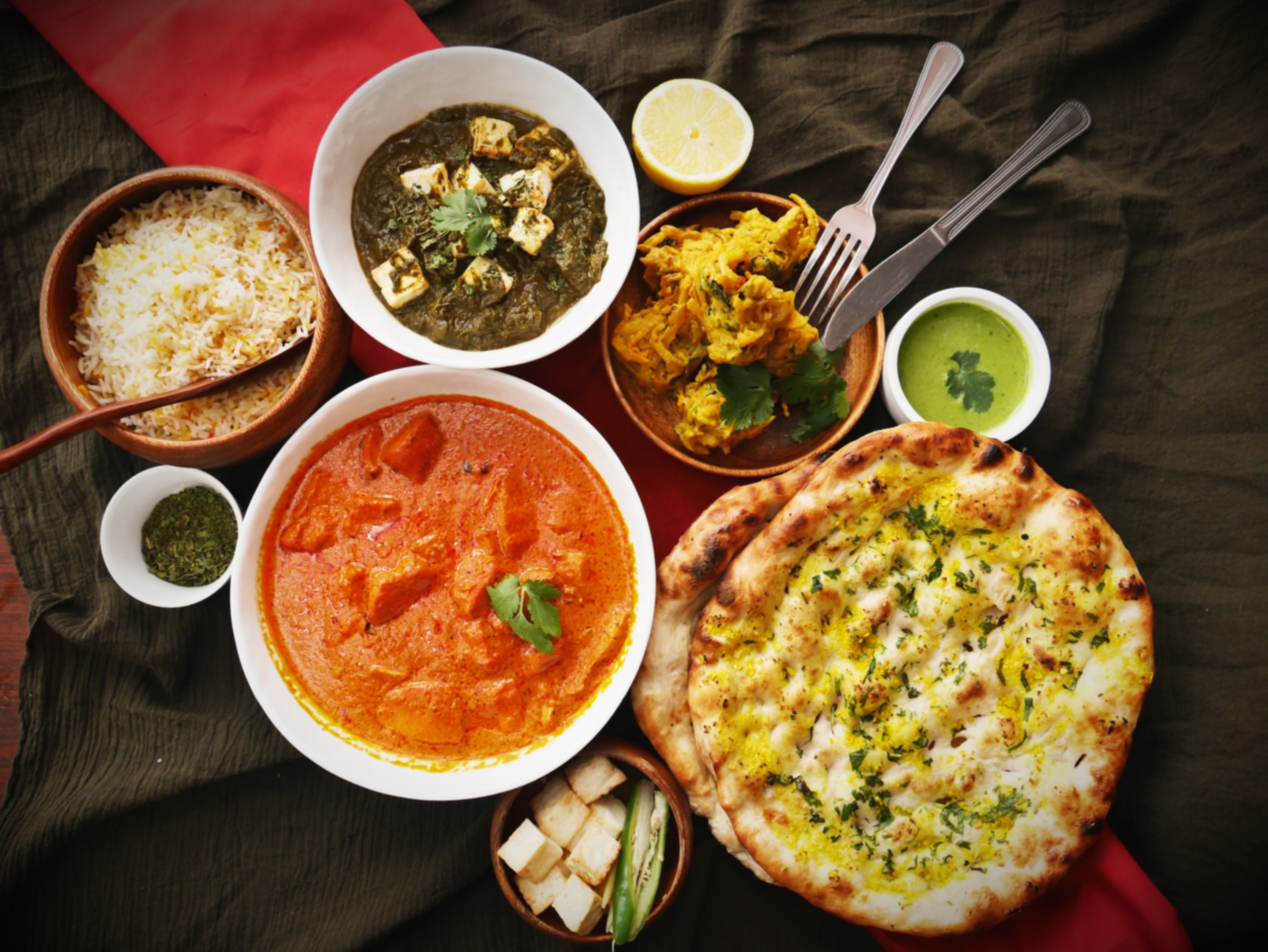Arranged Food and Objects