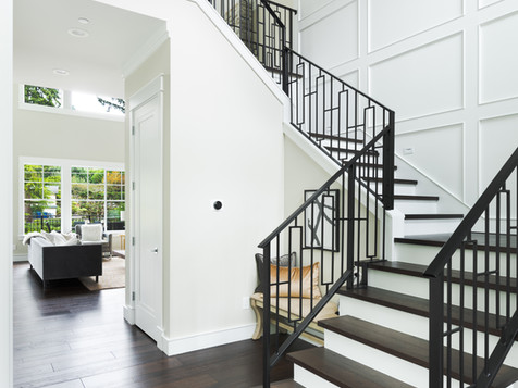 Architectural Photography, interior design photo of modern Seattle home.  15