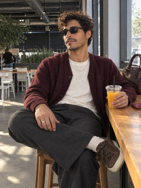 Window Counter Coffee Break — AI-created example