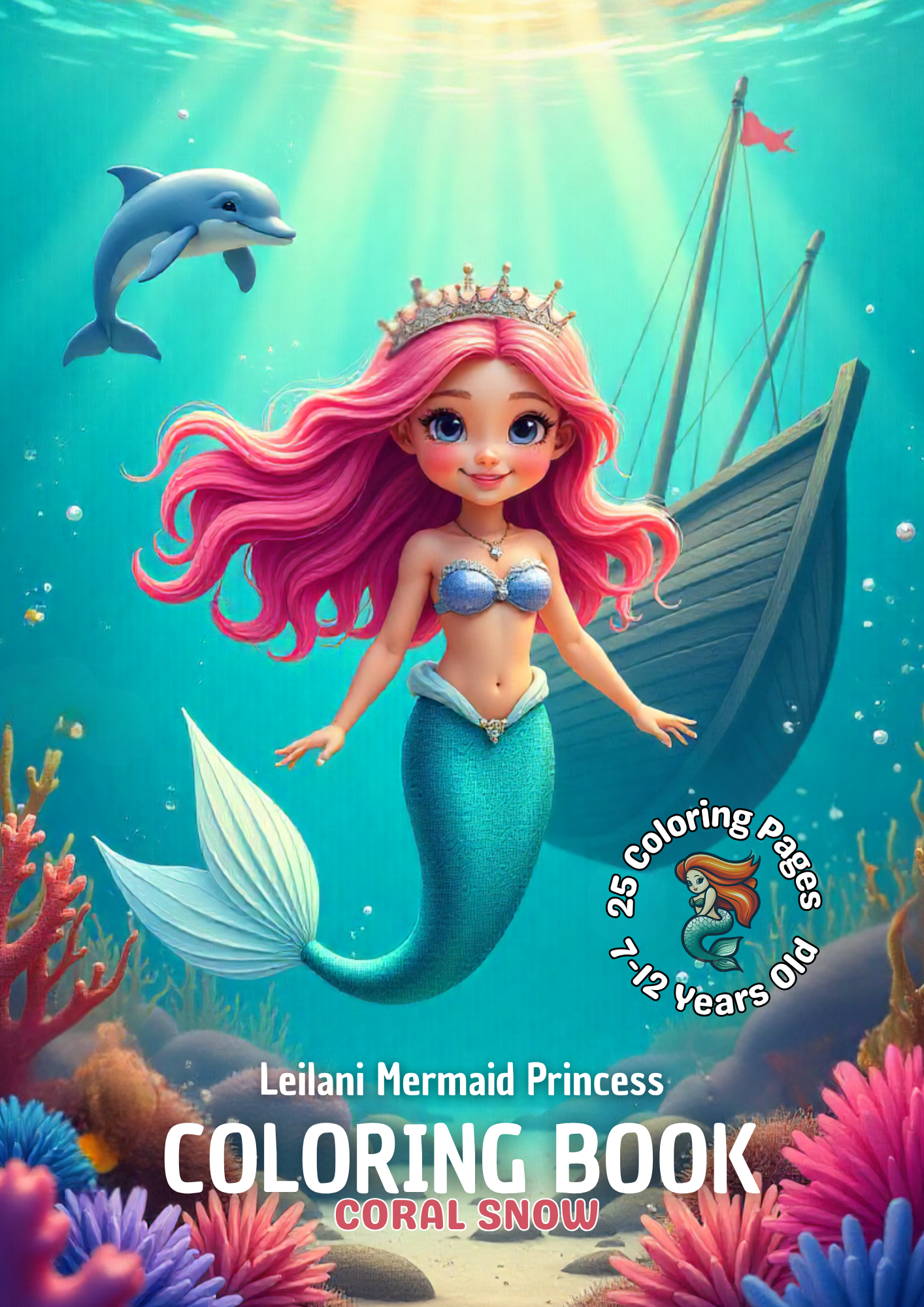 Mermaid Princess Coloring Book