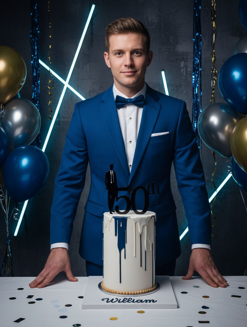 50th Birthday Cake Topper