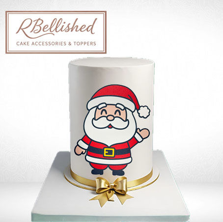 Edible Santa Christmas Cake Topper