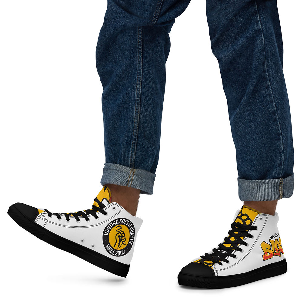 Thumbnail: WBI Men's High Top Canvas Shoes