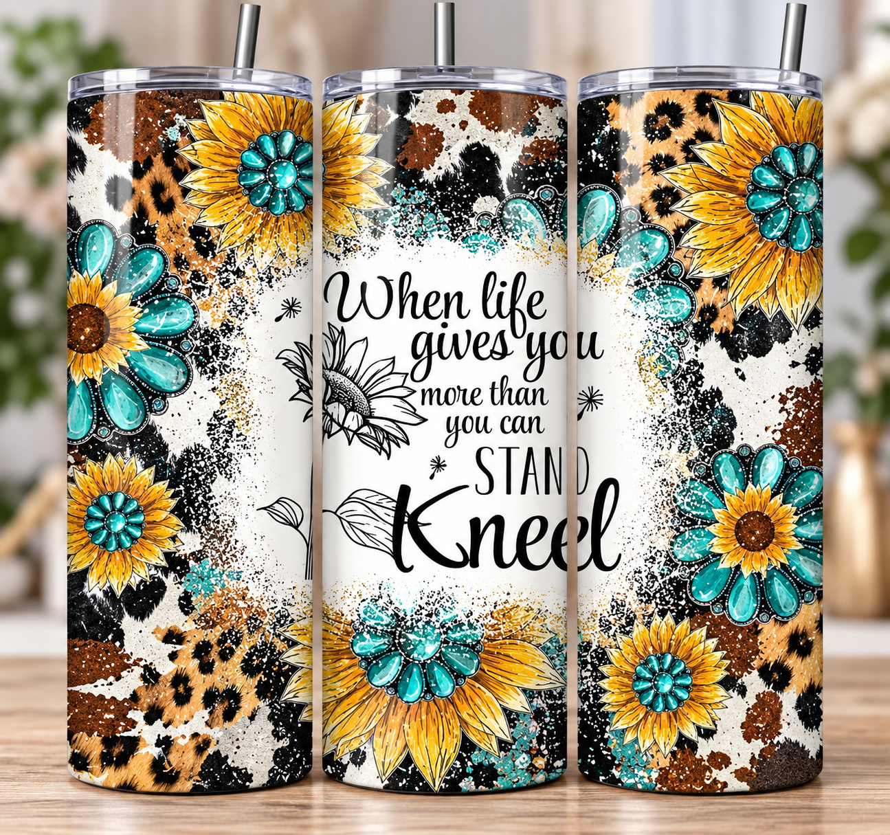 When Life Gives You More Than You Can Stand 20oz Skinny Tumbler 305