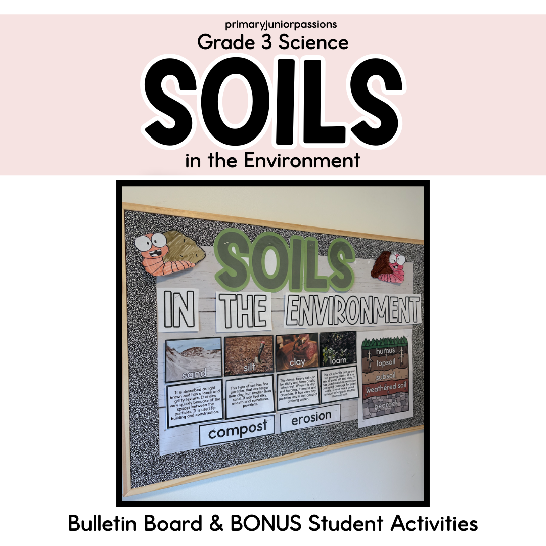 Soils in the Environment Bulletin Board | Grade 3 | Ontario | BONUS Activities