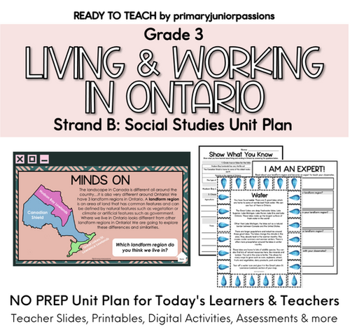 Ready to Teach Social Studies | Strand B: Grade 3 Living & Working in ...