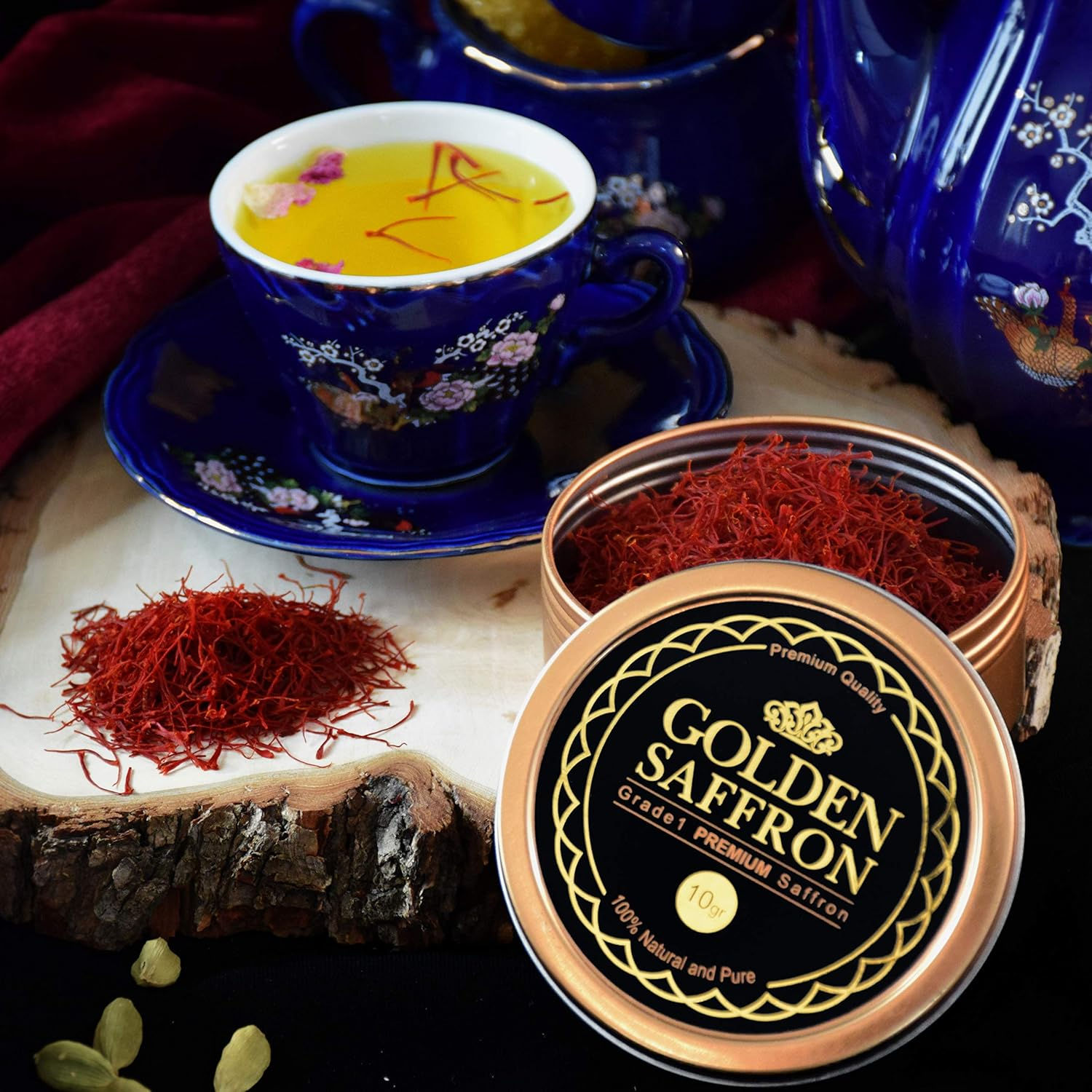 Premium Golden Saffron Threads – Grade A+ Super Negin 10g