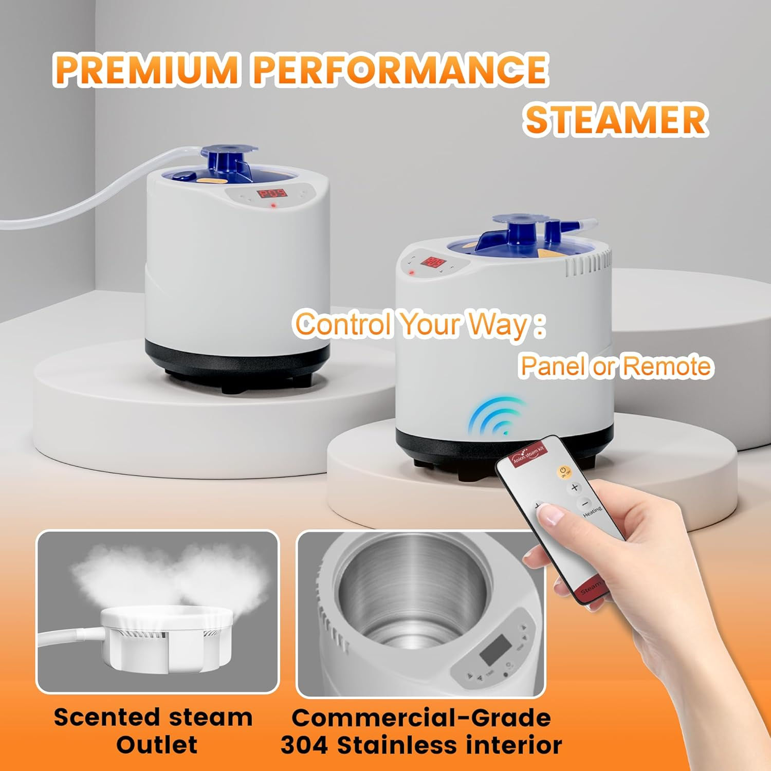 Manastin 2 Person Portable Steam Sauna for Home, Dual Steam Generators, Foldabl