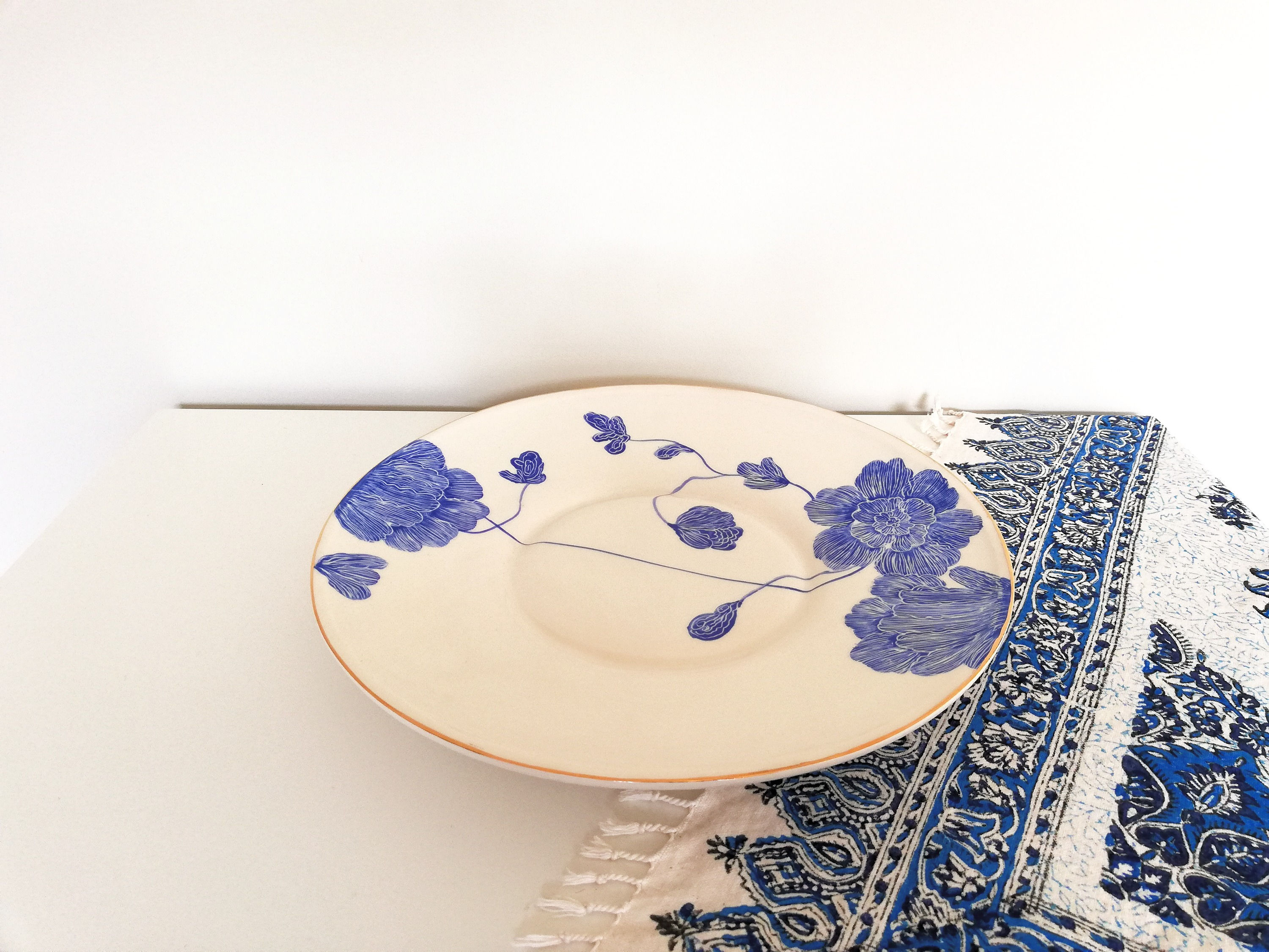 Ceramic tray and bowl set