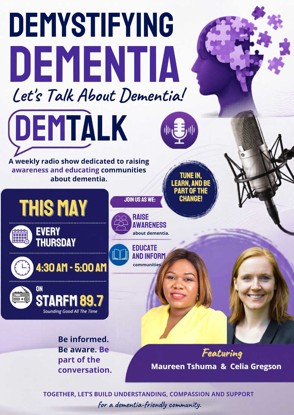 Demystifying Dementia radio show in May 2026