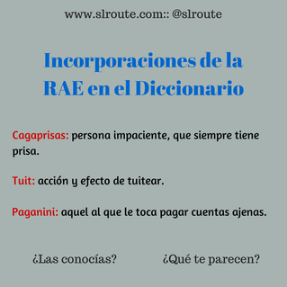 NUEVAS PALABRAS EN EL DICCIONARIO...