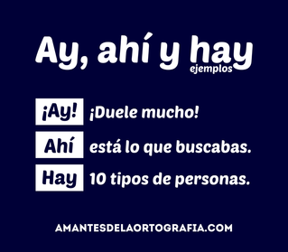 iNO TE CONFUNDAS! Ay, ahí, hay...