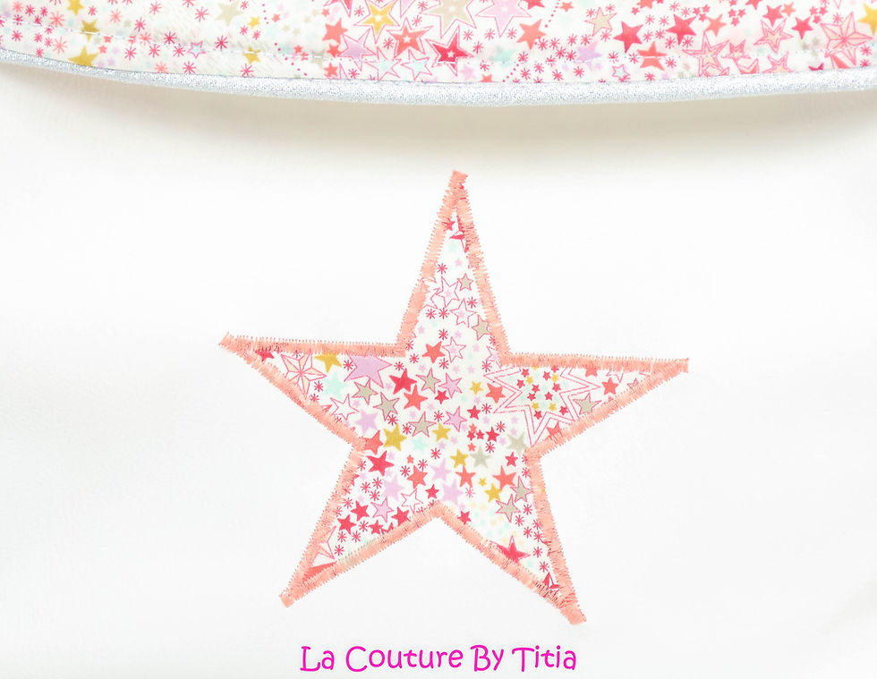 Thumbnail: Lot de 2 panières corbeilles de rangement simili blanc et Liberty Adelajda