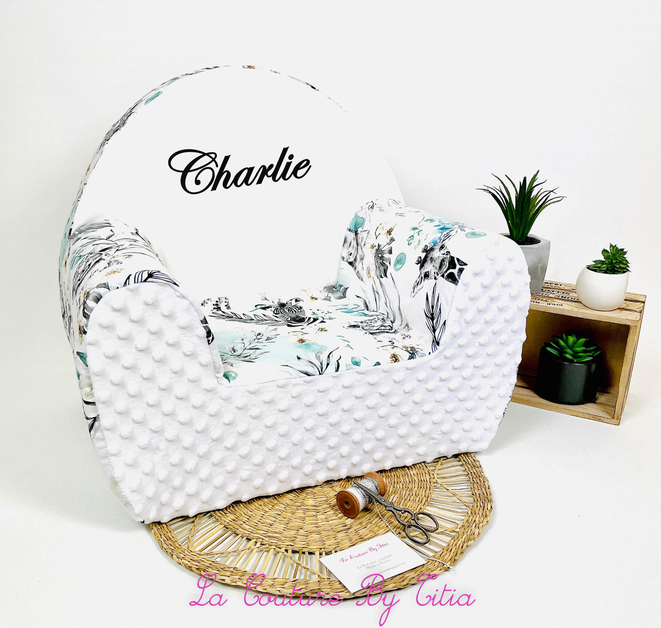 Fauteuil enfant, fauteuil enfant personnalisable, Fauteuil enfant club animaux