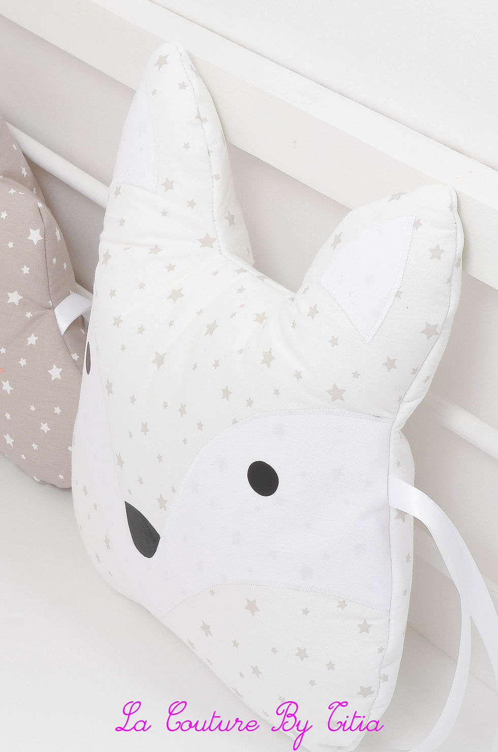 Thumbnail: Tour de Lit nuage hibou, renard 5 coussins blanc et Gigoteuse été 0/6 mois