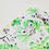 Miniature : Couverture bébé personnalisable en minky  thème savane verte