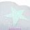 Thumbnail: Tour de Lit nuage 5 coussins vert d'eau et pluie d'étoiles gris