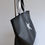 Thumbnail: Sac cabas simili cuir noir étoile paillettes argent – sac artisanal fait main