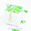Miniature : Cube, jeu d'éveil inspiration Montessori minky blanc et feuillage vert jungle