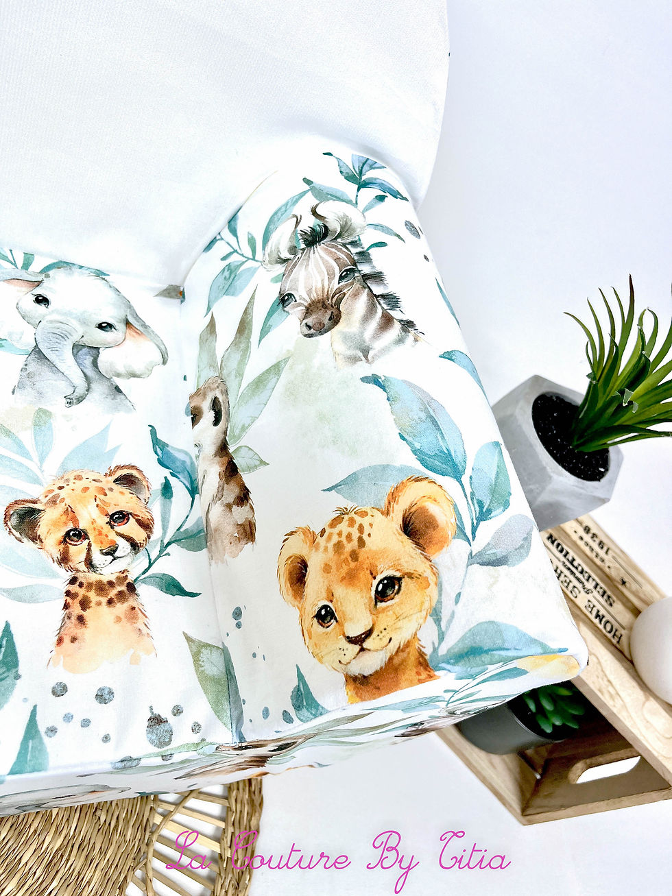 Miniature : Fauteuil enfant, fauteuil enfant personnalisable, fauteuil enfant jungle minky