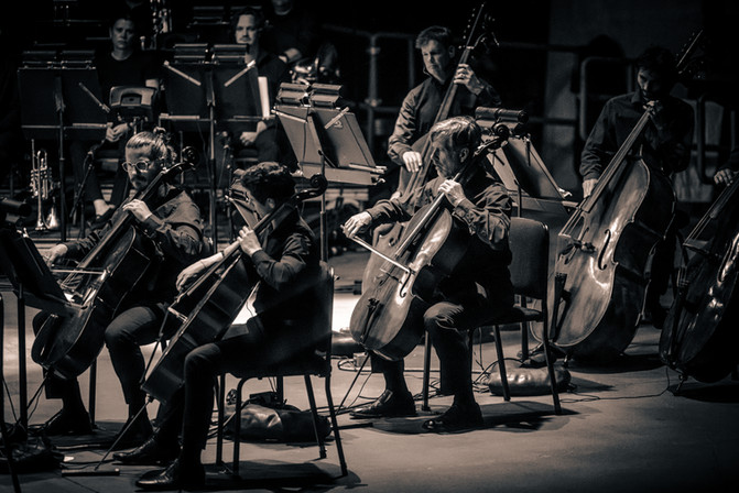 Beck performing at Red Rocks with the Colorado Symphony