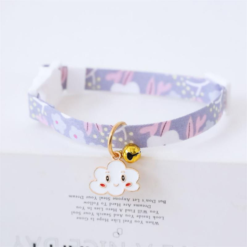 Miniaturbild: Pet Collar With Pendants Footprint Colorful Dog Puppy Cat Accessorie
