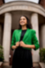 A young businesswoman poses for a portrait