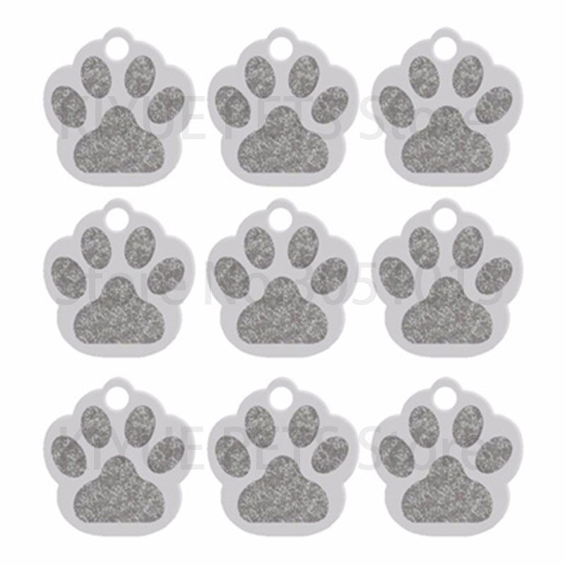 Miniatura: Wholesale 20Pcs Engraved Cat Puppy Pet ID Name Collar Tag Pendant 