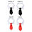 Miniatura: Pet Dog Cat Formal Necktie Tuxedo Bow Tie Black and Red Collar for Dog Cat Pet 