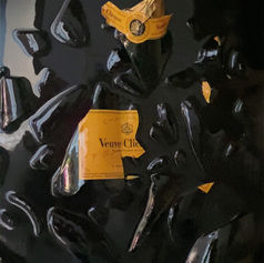 How to make champagne Bottle Art