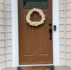 How To Paint a front door to look like wood