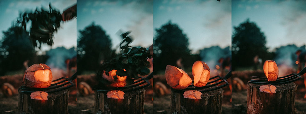 hot stone being forget in fire representing the inner leadership that guides us in life from inside out