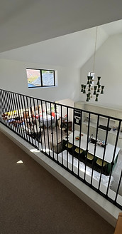 mezzanine railing, bespoke metal indoor Balustrade