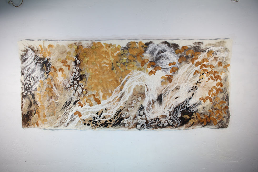Wall decor from natural materials