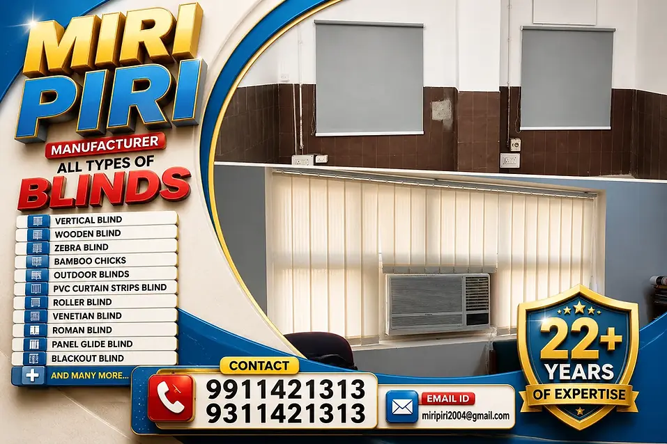 Premium Vertical and Venetian Blinds for Offices Commercial Buildings Hospitals and Institutions in India