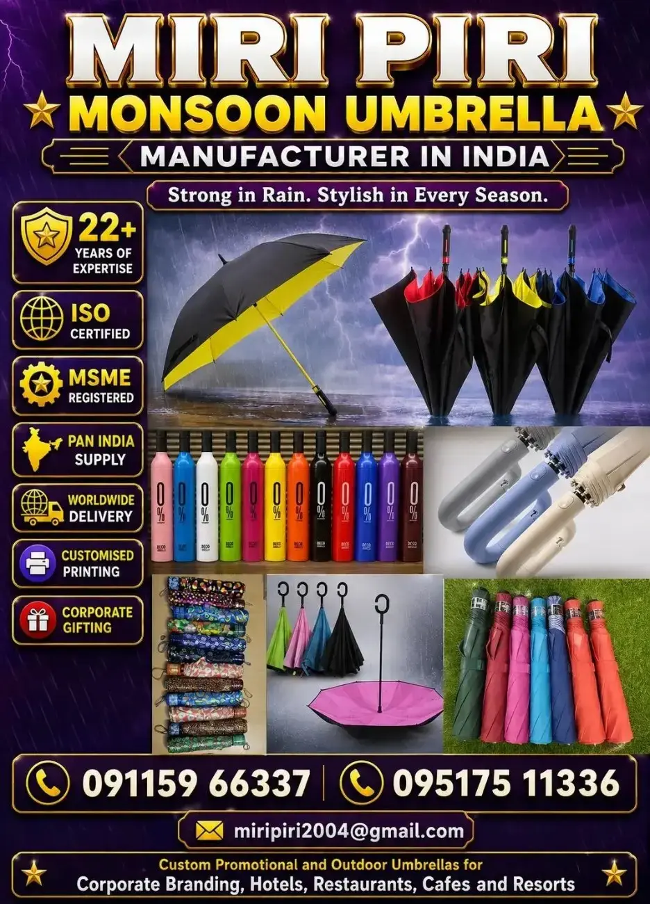 Monsoon Umbrella Karnataka supplier providing rain protection and weather protection umbrella solutions.
