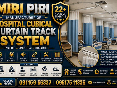 High-quality Hospital Curtain Track Systems, ICU Curtain Tracks, Medical Curtain Rails, and Hospital Privacy Curtain Solutions supplied across Delhi NCR, Pan India, and international markets by Miri Piri.