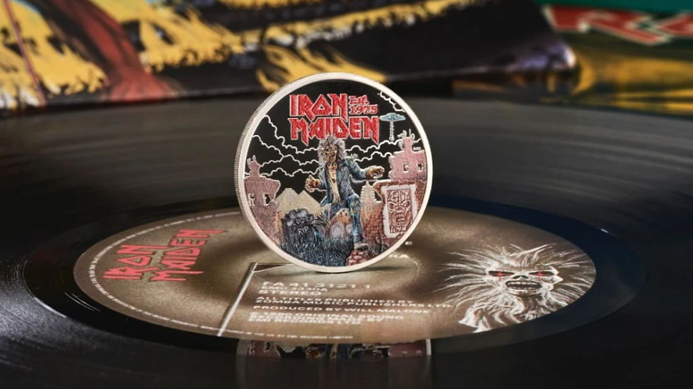 Agora é oficial: Iron Maiden entra para a história com moedas comemorativas no Reino Unido