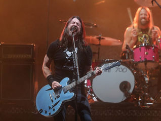 Dave Grohl e Taylor Hawkins, do Foo Fighters.