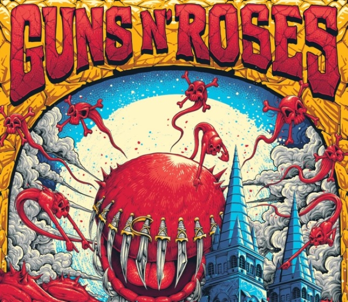 Cartaz do Guns N' Roses em Fortaleza gera revolta da Igreja