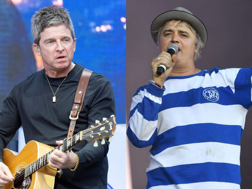 Noel Gallagher e Pete Doherty, da banda The Libertines.