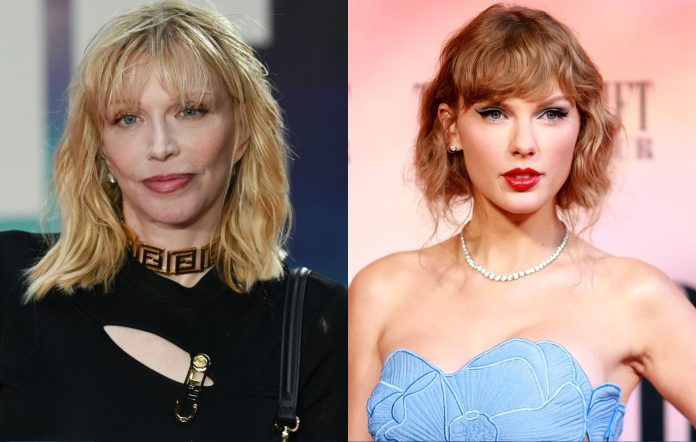 Courtney Love, Taylor Swift. Créditos: Stuart C. Wilson/Getty Images e Matt Winkelmeyer/Getty Images