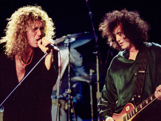 Robert Plant e Jimmy Page em 1995